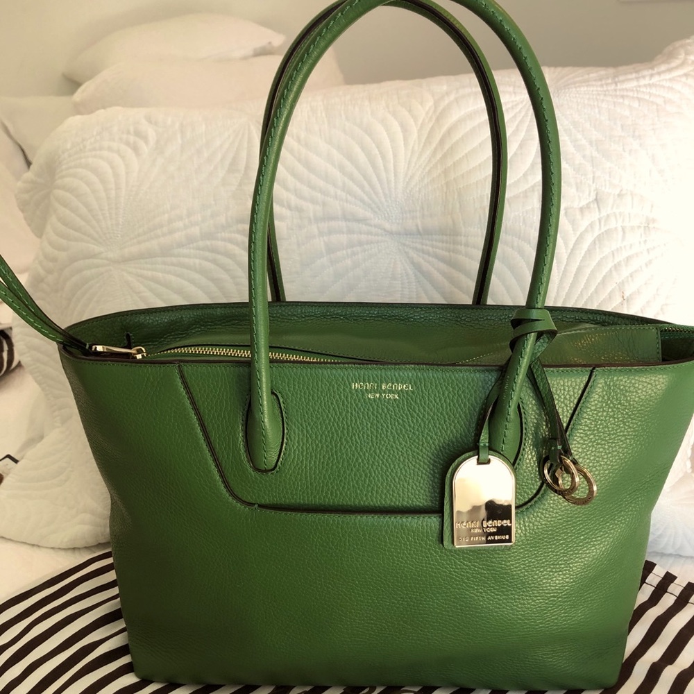 Henri Bendel Noho Tote Bag, rare green color